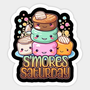 S'mores Saturday Foodie Design Sticker